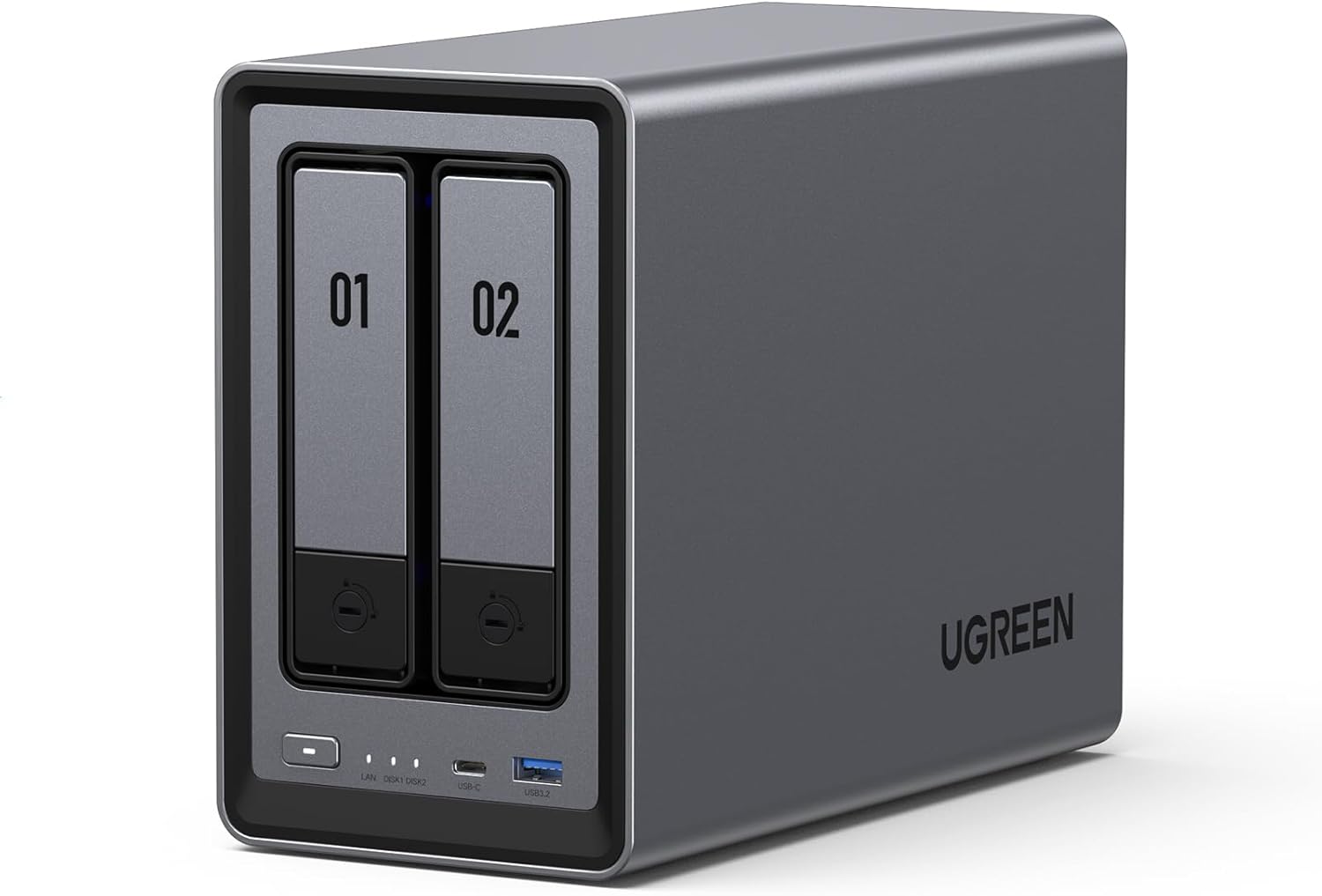 UGREEN NASync DXP2800 2Bay NAS (Intel N100 , 8GB Ram , 2.5Gb RJ-45 Lan port ,m.2 NVMe *2 , HDMI)